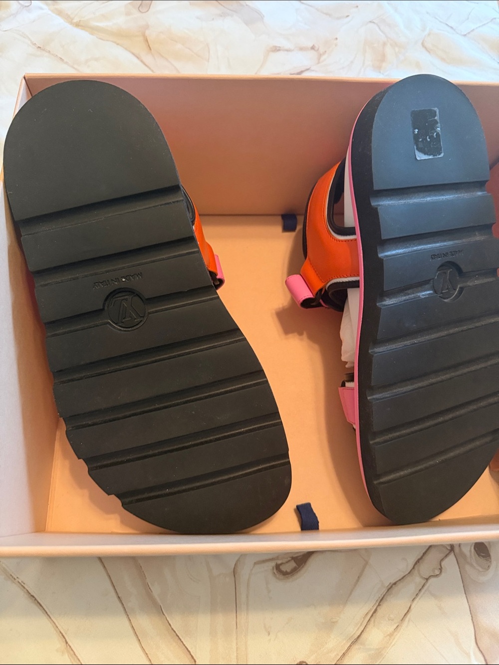 Louis Vuitton Shoes| Louis Vuitton Pool Pillow Comfort Flat Sandals Pink| 40 - Picture 3 of 10